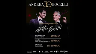 Matteo Bocelli Will Be On Tour With His Father In Brazil