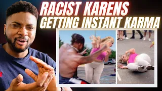 🇬🇧BRIT Reacts To RACIST KARENS GETTING WHAT THEY DESERVE! - PART 2!