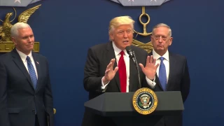 Trump, Pence Conduct Ceremonial Swearing-in of Mattis