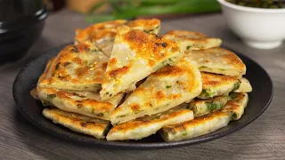 Chinese Scallion Pancakes. Street Food | Cong You Bing / 蔥油餅. Recipe by Always Yummy!