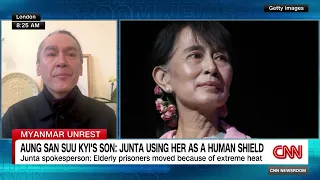 CNN interview with Kim Aris, son of Aung San Suu Kyi, on his mother's condition in Myanmar