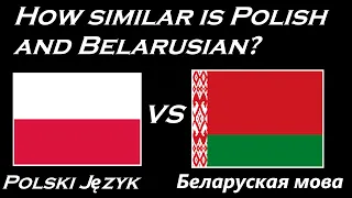 How similar is Polish and Belarusian language?