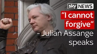 Julian Assange: 'I cannot forgive terrible injustice'