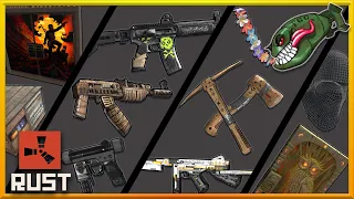 Rust Skins | Chainmail Headwrap, Lei, Cardboard Tools, Moon Guard SMD, Black Diamond SMG #371