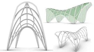 Define parametric pavilion structure in Grasshopper