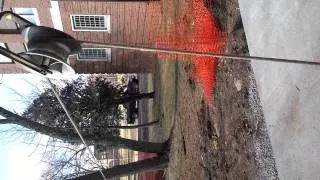 Pulling 500mcm cable to generator pad Lexington, KY winch truck, 440ft long pull