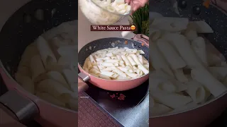 creamy white sauce pasta yummy 😋#pasta#whitesaucerecipe#shortfeed#viral#shorts