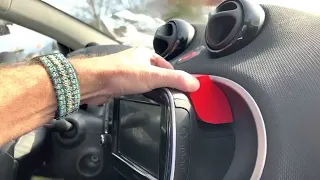 Smart Fortwo 453 custom 3D printed phone holder platform