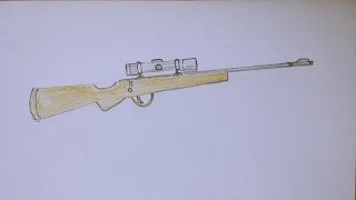 How to Draw Sniper Rifle