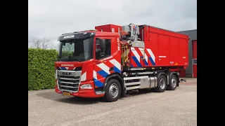 Nieuwe Dompelpomp en DAF Haakarm Brandweer Burgum