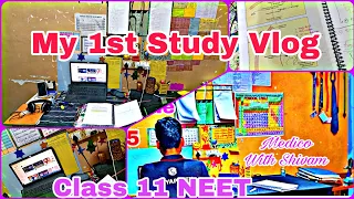 My 1st Study Vlog In Class 11 NEET | My Neet Preparation | Neet 2025 | Study Vlog | #neet2025