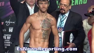 Vasyl Lomachenko vs Romulo Koasicha WEIGH IN & FACE OFF - EsNews Boxing