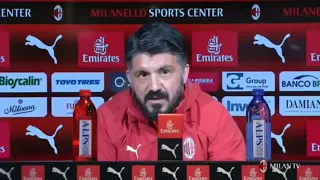 Milan, Gattuso sfinito dal giornalista  'Sei fissato con Calhanoglu, ti ha picchiato da piccolo '