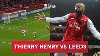 Thierry Henry Comeback Goal vs Leeds United | Legends of The Emirates FA Cup