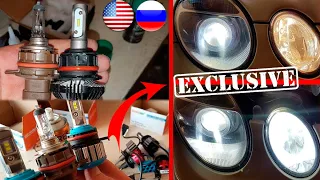 Exclusive for Mercedes W211. How to Install H7 LED Bulbs to High Beam in Mercedes W211, W219, CLS