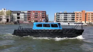 Fully electric HDPE patrol boat