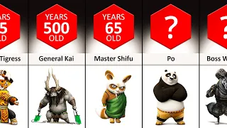 Kung Fu Panda Cartoon Characters Age Comparison