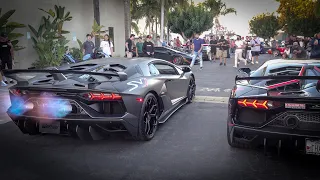 CRAZY FLAMES Lamborghini Aventador SVJ w/ Gintani Exhaust!! 🔥