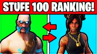 JEDEN 'STUFE 100' SKIN von SCHLECHT nach GUT SORTIERT! | Fortnite Skin Ranking [Deutsch]