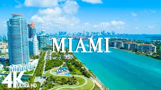 FLYING OVER MIAMI (4K UHD) - Relaxing Music Along With Beautiful Nature Videos - 4K Video Ultra HD