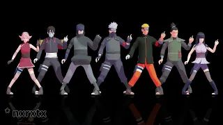 umbrella [ NARUTO MMD ]NARUTO*SASUKE*KIBA*SHINO*NEJI*LEE*SAI*SHIKAMARO*HINATA*SAKURA*KAKASHI