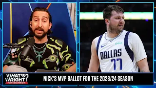 Nick reveals his MVP ballot, Who is on top? | What’s Wright?