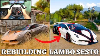 Forza Horizon 5 - Rebuilding LAMBO SESTO ELEMENTO | Logitech G29 Gameplay (Steering Wheel) | FH5