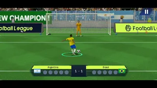 gameplay do jogo football league 2023 .despusta de pênaltis 🥅 ⚽🏃 Brasil 🇧🇷 X Argentina 🇦🇷