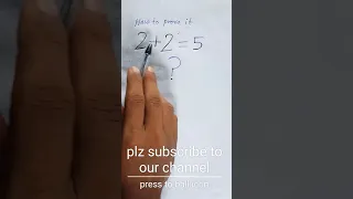 2+2=5 prove in hindi/गणित या जादू# math trick hindi