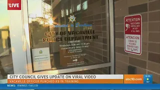 Vacaville City Council gives update on viral video of police officer punching K-9