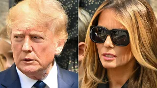 Trump & Melania's Body Language At Amalija's Funeral Says It All