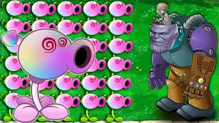 Pea Hypno shroom vs Dr Zomboss Thanos| Plants VS Zombies Epic Hack