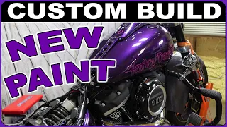 Harley Davidson Sport Glide Assembly after Custom Paint