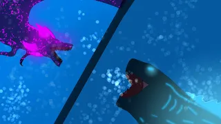 Godzilla vs Tiamat 2D animation