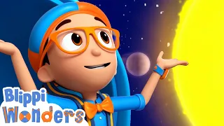 Blippi Wonders - Blippi Blast Off! | Blippi Animated Series | Cartoons For Kids
