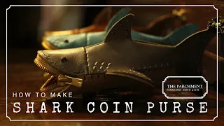 Make Your Own || Leather Shark Coin Purse || Leather Coin Purse || Leather PDF Pattern