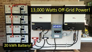 Building a 13,000 Watt Split-Phase Solar Power System, Off-Grid!