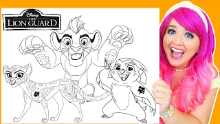 Coloring The Lion Guard Kion, Fuli & Bunga GIANT Coloring Pages | Crayola Crayons & Colored Pencils