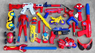 Spider man action series guns equipment, elite ar gun, mp40 smgs, crazy monster car, revolvers guns