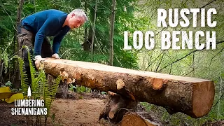 Turning a Fallen Tree into a Rustic Log Bench