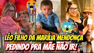 LÉO FILHO DA MARÍLIA MENDONÇA PEDE PRA MÃE NÃO IR EMBORA 😭 HOMENAGEM