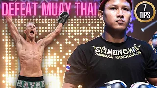 7 Tips To Defeat The Muay Thai Style (In Kickboxing Rules)