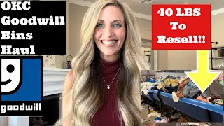 Goodwill Bins Haul Thrift with Me in OKC to Resell on EBay Poshmark & Mercari for a Profit Giveaway