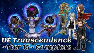 [DFFOO] DE: Transcendence Tier 15 Full Run - Crucible 1, 2 & Reckoning - Dimension End Stage