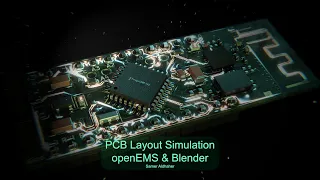 WiFi PCB Layout Simulation in openEMS & Blender
