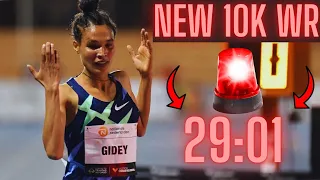 Letesenbet Gidey SMASHES Sifan Hassan’s 2-day old 10,000 WR with a 29:01 | June 8, 2021