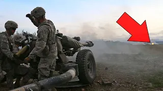 [Training] M119A3 Howitzers Sending Rounds in a Direct Mode