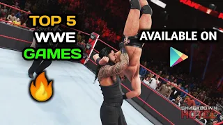 Top 5 WWE Games For Android || Available On Playstore || Techno Kings
