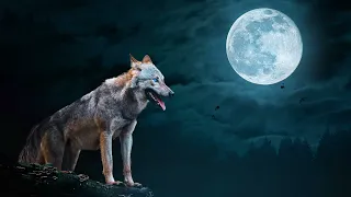 The howling of the wolves. 10 hours of wolf sounds