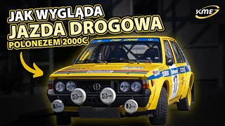 Jak wygląda jazda drogowa samochodem rajdowym - Polonez 2000C